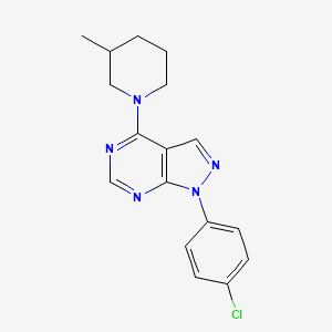 1-(4-chlorophenyl)-4-(3-methylpiperidin-1-yl)-1H-pyrazolo[3,4-d]pyrimidine