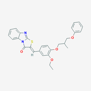 (2Z)-2-[3-ethoxy-4-(2-methyl-3-phenoxypropoxy)benzylidene][1,3]thiazolo[3,2-a]benzimidazol-3(2H)-one