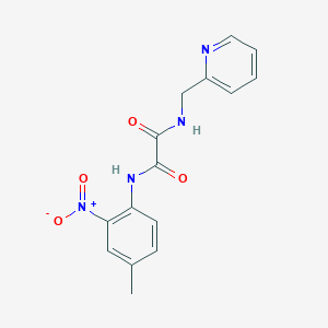 molecular formula C15H14N4O4 B2956394 N1-(4-甲基-2-硝基苯基)-N2-(吡啶-2-基甲基)草酰胺 CAS No. 941999-48-0