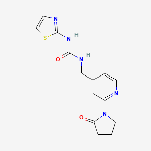 1-[[2-(2-Oxopyrrolidin-1-yl)pyridin-4-yl]methyl]-3-(1,3-thiazol-2-yl)urea