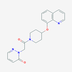 2-(2-oxo-2-(4-(quinolin-8-yloxy)piperidin-1-yl)ethyl)pyridazin-3(2H)-one