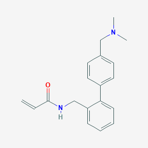 N-[[2-[4-[(Dimethylamino)methyl]phenyl]phenyl]methyl]prop-2-enamide