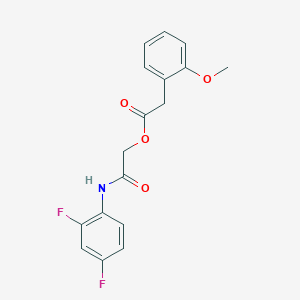 [2-(2,4-Difluoroanilino)-2-oxoethyl] 2-(2-methoxyphenyl)acetate