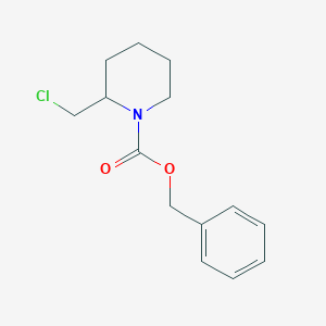 molecular formula C14H18ClNO2 B2956410 Benzyl 2-(chloromethyl)piperidine-1-carboxylate CAS No. 166107-55-7