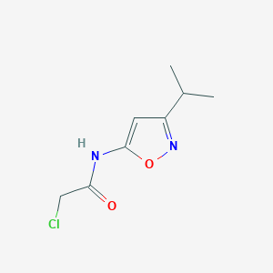 molecular formula C8H11ClN2O2 B2956419 2-氯-N-(3-异丙基异恶唑-5-基)乙酰胺 CAS No. 92931-82-3