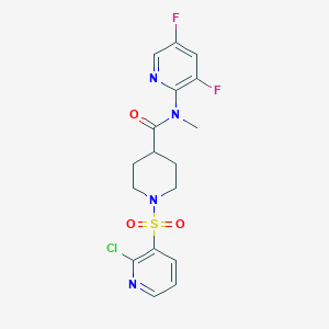 1-[(2-chloropyridin-3-yl)sulfonyl]-N-(3,5-difluoropyridin-2-yl)-N-methylpiperidine-4-carboxamide