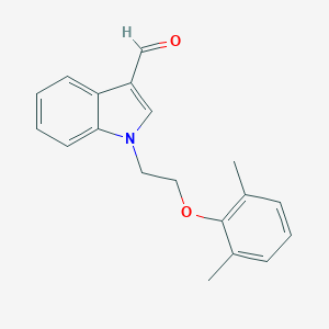 molecular formula C19H19NO2 B295643 1-[2-(2,6-dimethylphenoxy)ethyl]-1H-indole-3-carbaldehyde 