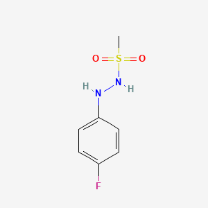molecular formula C7H9FN2O2S B2956436 N'-(4-fluorophenyl)methanesulfonohydrazide CAS No. 1642135-88-3