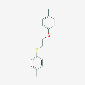 molecular formula C16H18OS B295645 1-Methyl-4-{[2-(4-methylphenoxy)ethyl]sulfanyl}benzene 