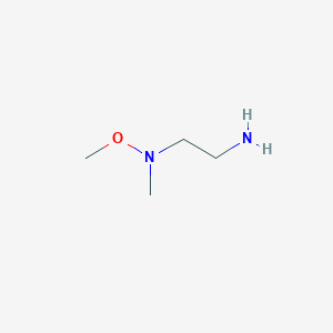 molecular formula C4H12N2O B2956453 (2-Aminoethyl)(methoxy)methylamine CAS No. 132425-29-7