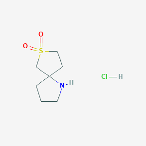 7lambda6-Thia-1-azaspiro[4.4]nonane 7,7-dioxide;hydrochloride