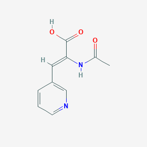 molecular formula C10H10N2O3 B2956473 (2Z)-2-(acetylamino)-3-(3-pyridyl)prop-2-enoic acid CAS No. 89890-92-6