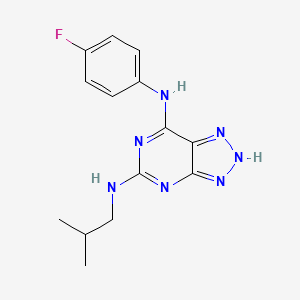 N7-(4-fluorophenyl)-N5-isobutyl-3H-[1,2,3]triazolo[4,5-d]pyrimidine-5,7-diamine
