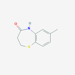 molecular formula C10H11NOS B2956489 7-methyl-2,3-dihydro-1,5-benzothiazepin-4(5H)-one CAS No. 27943-30-2