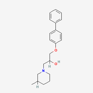 1-(3-Methylpiperidyl)-3-(4-phenylphenoxy)propan-2-ol