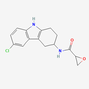 N-(6-Chloro-2,3,4,9-tetrahydro-1H-carbazol-3-yl)oxirane-2-carboxamide