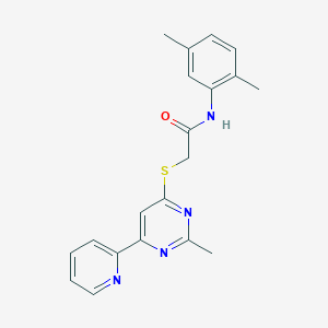 N-(2,5-dimethylphenyl)-2-((2-methyl-6-(pyridin-2-yl)pyrimidin-4-yl)thio)acetamide