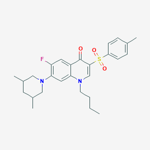1-butyl-7-(3,5-dimethylpiperidin-1-yl)-6-fluoro-3-tosylquinolin-4(1H)-one