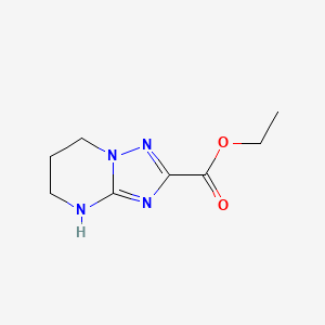 molecular formula C8H12N4O2 B2956538 Ethyl 4,5,6,7-tetrahydro-[1,2,4]triazolo[1,5-a]pyrimidine-2-carboxylate CAS No. 2248347-17-1