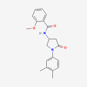 N-(1-(3,4-dimethylphenyl)-5-oxopyrrolidin-3-yl)-2-methoxybenzamide
