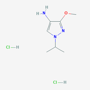 3-Methoxy-1-propan-2-ylpyrazol-4-amine;dihydrochloride