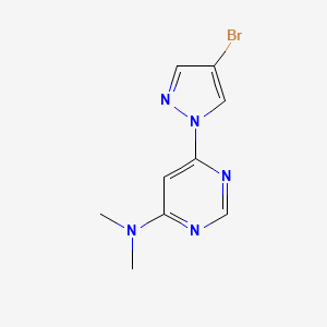 6-(4-Bromopyrazol-1-yl)-N,N-dimethylpyrimidin-4-amine
