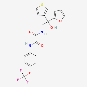 N-[2-(furan-2-yl)-2-hydroxy-2-(thiophen-3-yl)ethyl]-N'-[4-(trifluoromethoxy)phenyl]ethanediamide