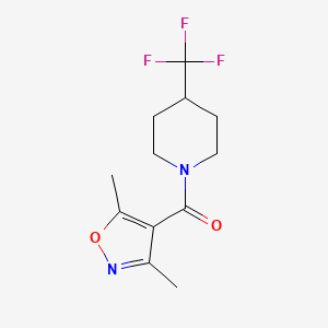 (3,5-Dimethyl-1,2-oxazol-4-yl)-[4-(trifluoromethyl)piperidin-1-yl]methanone