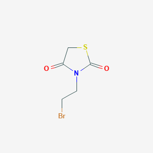 molecular formula C5H6BrNO2S B2956559 3-(2-Bromoethyl)-1,3-thiazolidine-2,4-dione CAS No. 37014-27-0