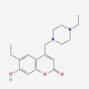 6-ethyl-4-((4-ethylpiperazin-1-yl)methyl)-7-hydroxy-2H-chromen-2-one