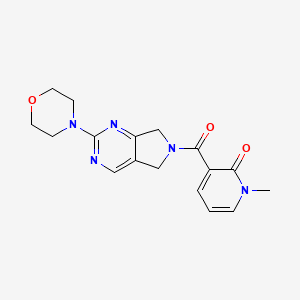 1-methyl-3-(2-morpholino-6,7-dihydro-5H-pyrrolo[3,4-d]pyrimidine-6-carbonyl)pyridin-2(1H)-one