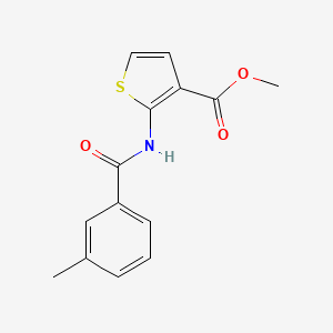 molecular formula C14H13NO3S B2956615 Methyl 2-(3-methylbenzamido)thiophene-3-carboxylate CAS No. 864940-11-4