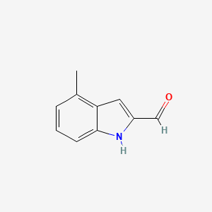 molecular formula C10H9NO B2956635 4-Methyl-1H-indole-2-carbaldehyde CAS No. 58518-51-7