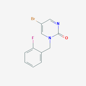 molecular formula C11H8BrFN2O B2956672 5-Bromo-1-(2-fluorobenzyl)pyrimidin-2(1H)-one CAS No. 2090262-76-1