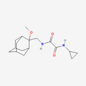 molecular formula C17H26N2O3 B2956677 N1-cyclopropyl-N2-(((1R,3S,5r,7r)-2-methoxyadamantan-2-yl)methyl)oxalamide CAS No. 1796946-55-8