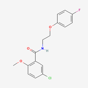 5-chloro-N-[2-(4-fluorophenoxy)ethyl]-2-methoxybenzamide