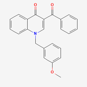 3-Benzoyl-1-[(3-methoxyphenyl)methyl]-1,4-dihydroquinolin-4-one