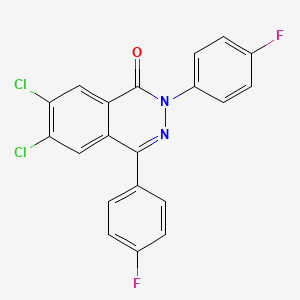 6,7-Dichloro-2,4-bis(4-fluorophenyl)phthalazin-1-one