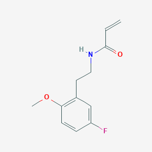 molecular formula C12H14FNO2 B2956728 N-[2-(5-Fluoro-2-methoxyphenyl)ethyl]prop-2-enamide CAS No. 2361656-94-0