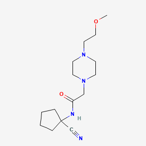 molecular formula C15H26N4O2 B2956767 N-(1-cyanocyclopentyl)-2-[4-(2-methoxyethyl)piperazin-1-yl]acetamide CAS No. 1333816-41-3