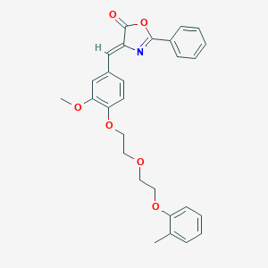 4-(3-methoxy-4-{2-[2-(2-methylphenoxy)ethoxy]ethoxy}benzylidene)-2-phenyl-1,3-oxazol-5(4H)-one