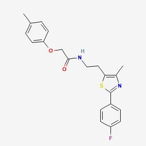 N-{2-[2-(4-fluorophenyl)-4-methyl-1,3-thiazol-5-yl]ethyl}-2-(4-methylphenoxy)acetamide