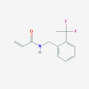 N-[[2-(1,1-Difluoroethyl)phenyl]methyl]prop-2-enamide
