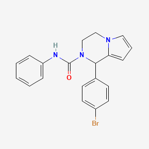 molecular formula C20H18BrN3O B2956806 1-(4-bromophenyl)-N-phenyl-3,4-dihydropyrrolo[1,2-a]pyrazine-2(1H)-carboxamide CAS No. 899750-10-8