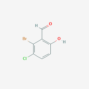 2-Bromo-3-chloro-6-hydroxybenzaldehyde