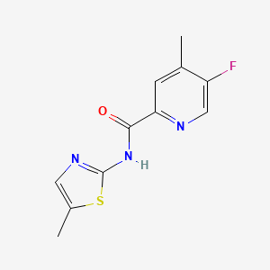 5-Fluoro-4-methyl-N-(5-methyl-1,3-thiazol-2-yl)pyridine-2-carboxamide