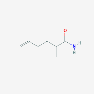molecular formula C7H13NO B2956844 2-Methylhex-5-enamide CAS No. 2320576-44-9