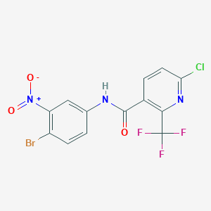 N-(4-bromo-3-nitrophenyl)-6-chloro-2-(trifluoromethyl)pyridine-3-carboxamide