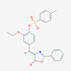 2-ethoxy-4-[(5-oxo-2-phenyl-1,3-oxazol-4(5H)-ylidene)methyl]phenyl 4-methylbenzenesulfonate