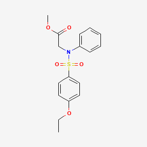 Methyl N-[(4-ethoxyphenyl)sulfonyl]-N-phenylglycinate